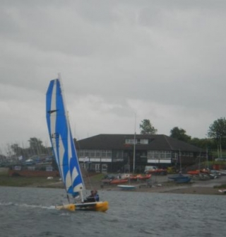 Our centre in the background